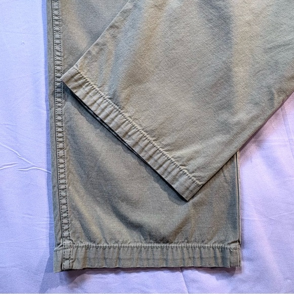 Madewell Garment Dyed Straight Cargo Pants Olive Green Utility Sz 29🧡 - Picture 8 of 11